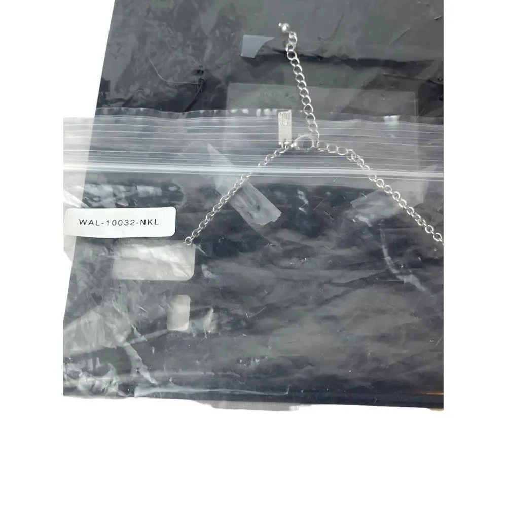 NWT INC INTERNATIONAL CONCEPTS Silver-Tone Crystal Frontal Necklace, 17